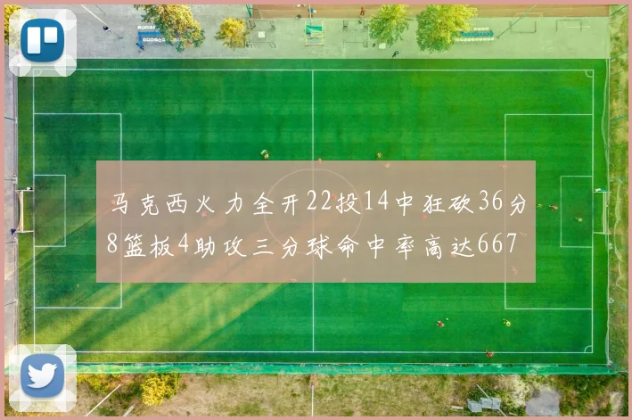 马克西火力全开22投14中狂砍36分8篮板4助攻三分球命中率高达667